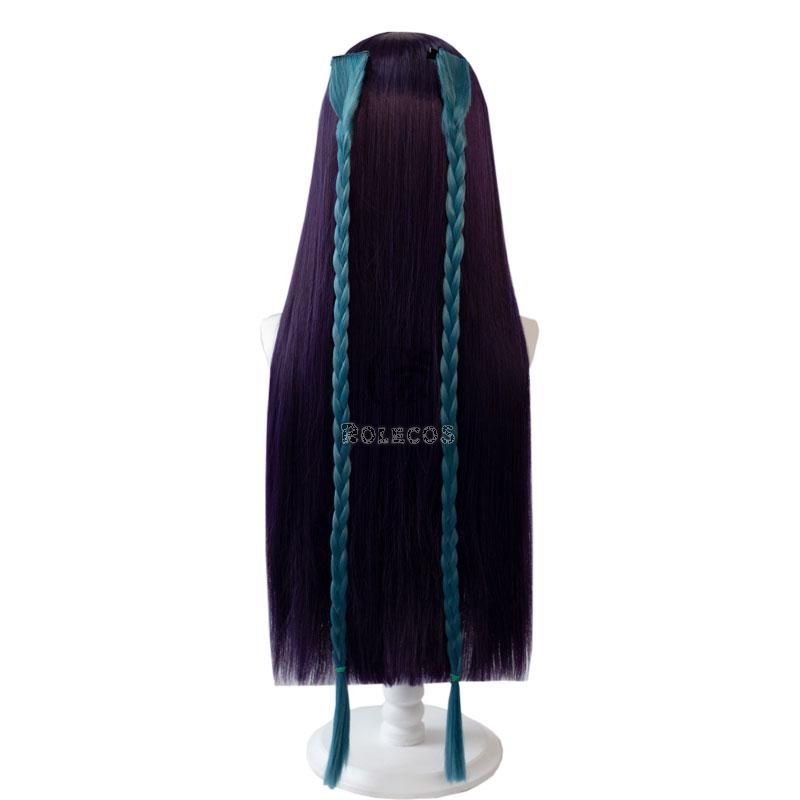 Game Genshin Impact Yunjin Purple Green Long Cosplay Wigs