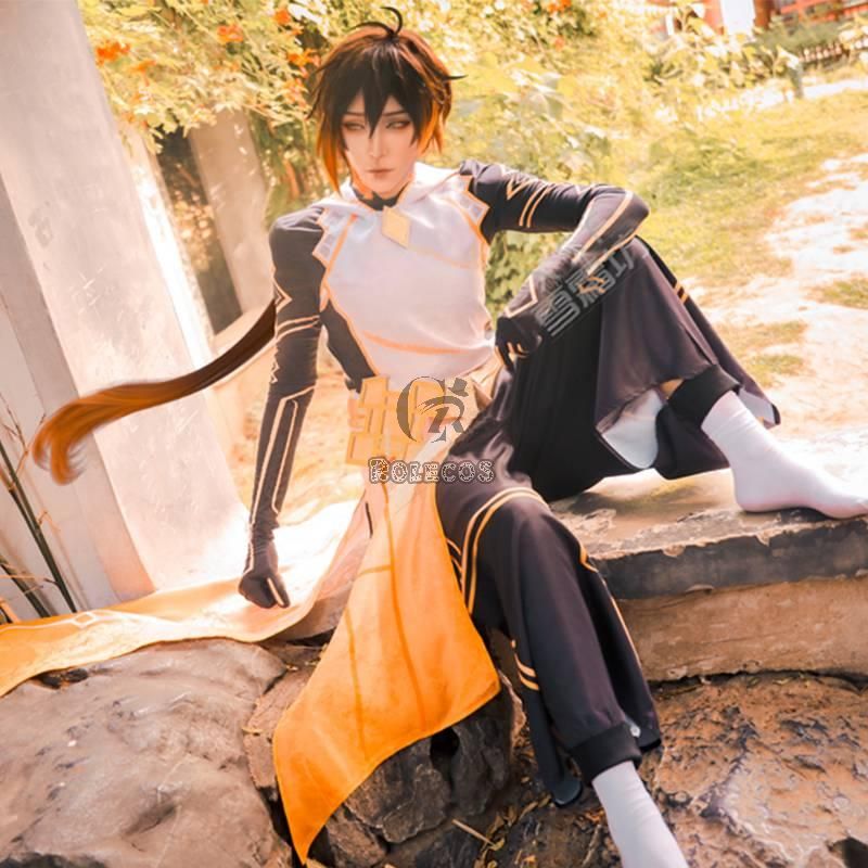 Game Genshin Impact Zhongli Azhdaha Cosplay Costume