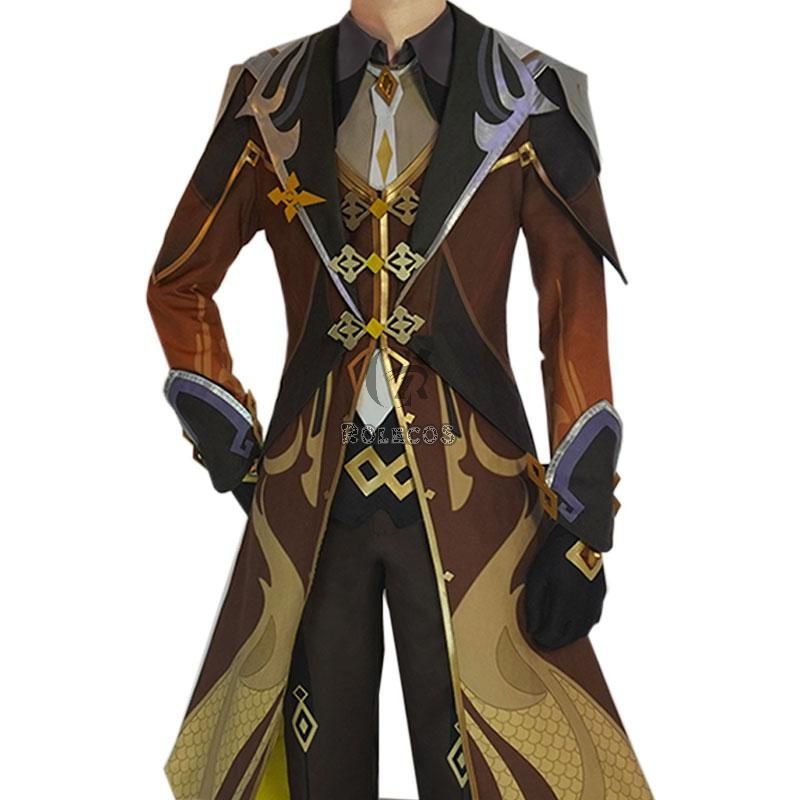 Game Genshin Impact Zhongli Cosplay Costume