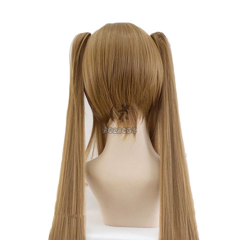Game Girls Frontline UMP45UMP9 Brown Ponytail Linen Curls Cosplay Wigs