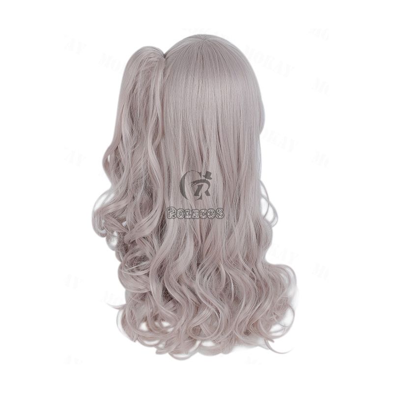 Game Girls Frontline UMP45UMP9 Brown Ponytail Linen Curls Cosplay Wigs