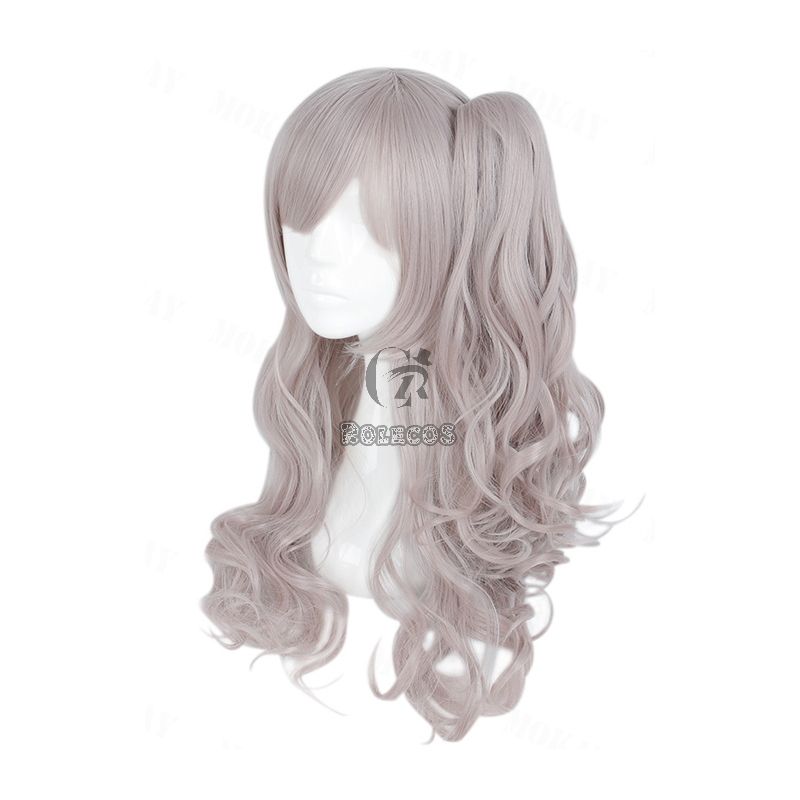 Game Girls Frontline UMP45UMP9 Brown Ponytail Linen Curls Cosplay Wigs