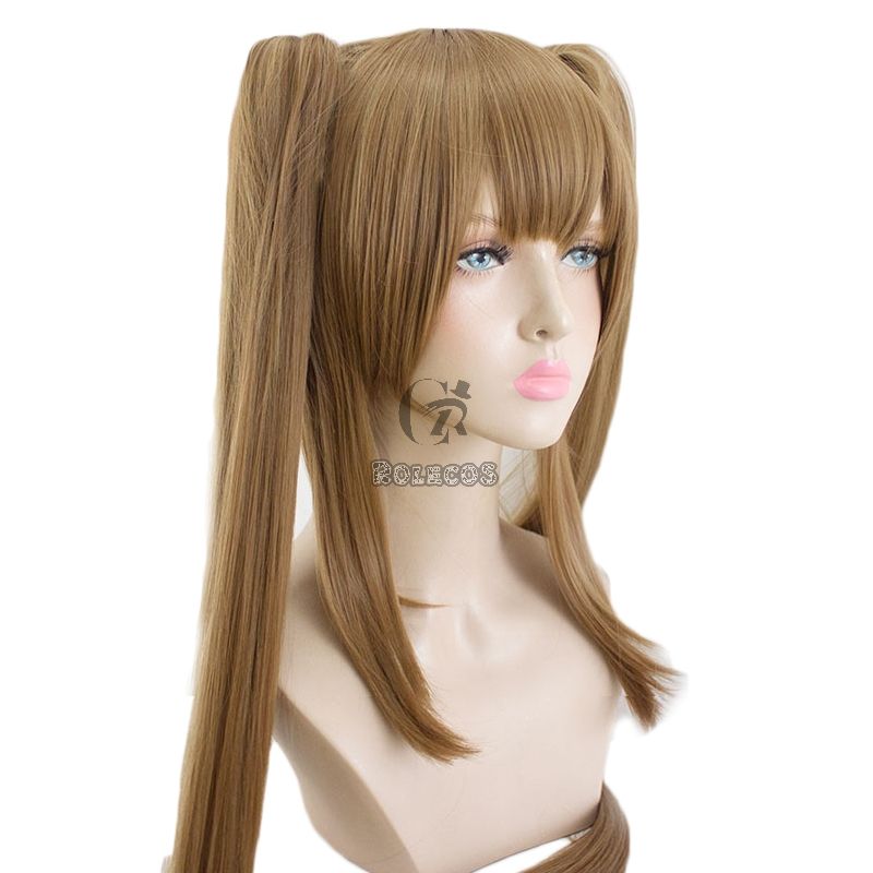 Game Girls Frontline UMP45UMP9 Brown Ponytail Linen Curls Cosplay Wigs