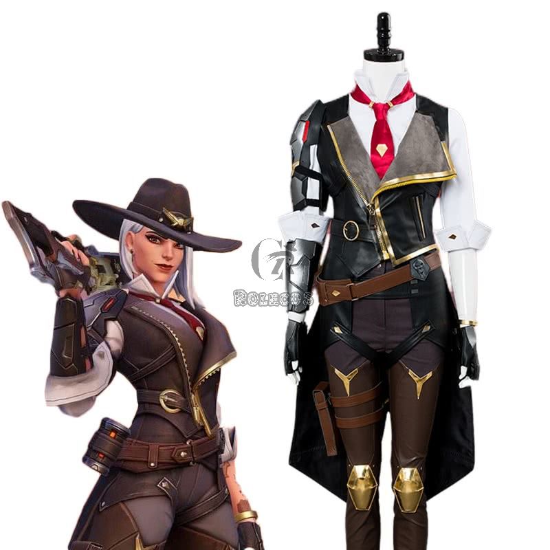 Game OW Ashe  Cosplay Costume Full Sets 
