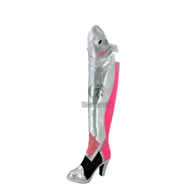 Game OW Pink Angel Cosplay Shoes