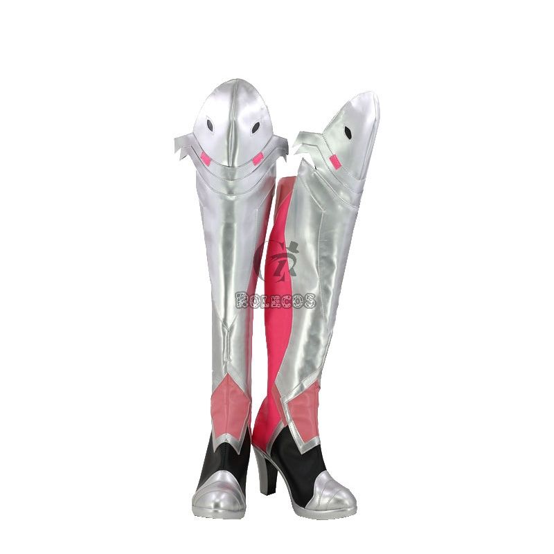 Game OW Pink Angel Cosplay Shoes