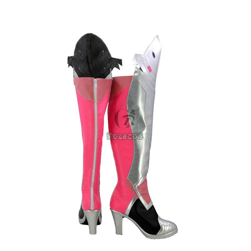 Game OW Pink Angel Cosplay Shoes