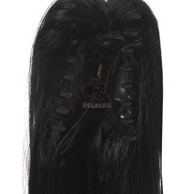Game Valorant Project A Sage Black Long Ponytail Cosplay Wigs