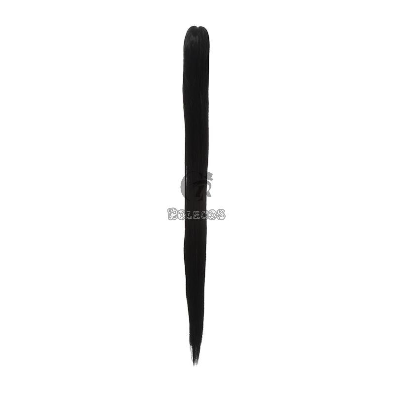 Game Valorant Project A Sage Black Long Ponytail Cosplay Wigs