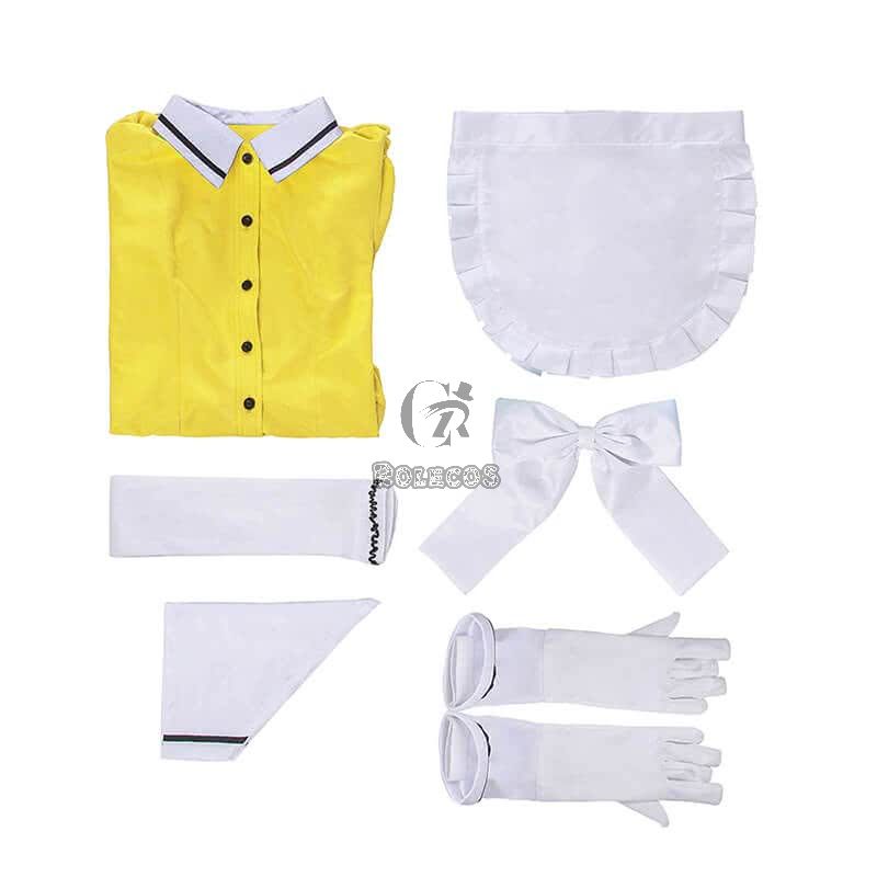 Blend S Mafuyu Hoshikawa Yellow Anime Cosplay Costumes
