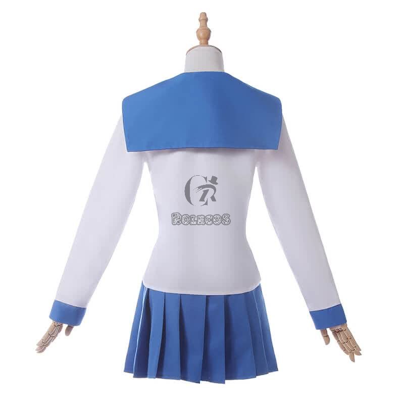 Poputepipikku Pop Team Epic Popuko and Pipimi Blue Uniform Skirt Anime Cosplay Costumes