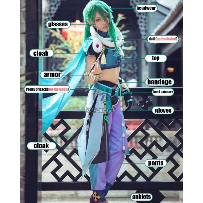 Game Genshin Impact Baizhu Cosplay Costume