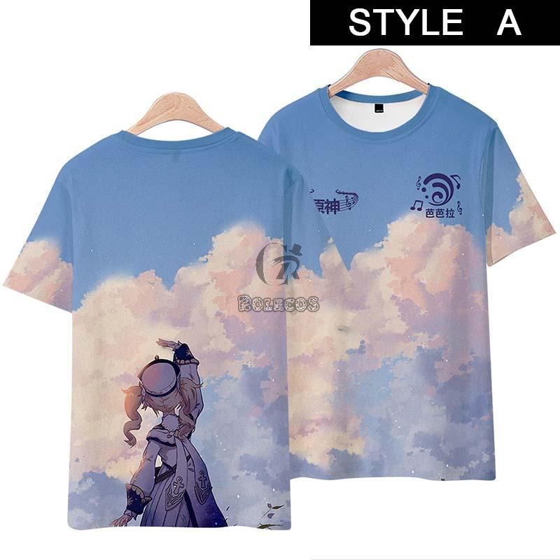 Genshin Impact Barbara T-shirt Cosplay Costume