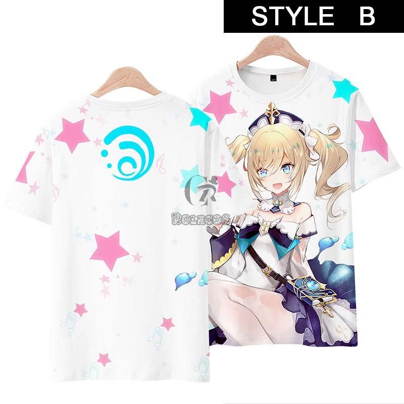 Genshin Impact Barbara T-shirt Cosplay Costume
