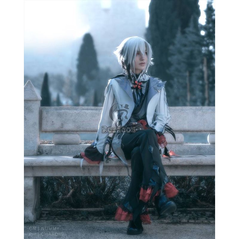 Genshin Impact Fatui Arlecchino The Knave Cosplay Costume