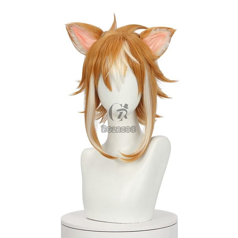genshin impact gorou cosplay wig