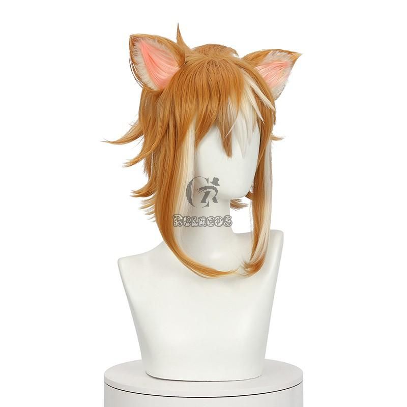 genshin impact gorou cosplay wig