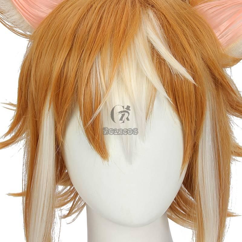 genshin impact gorou cosplay wig