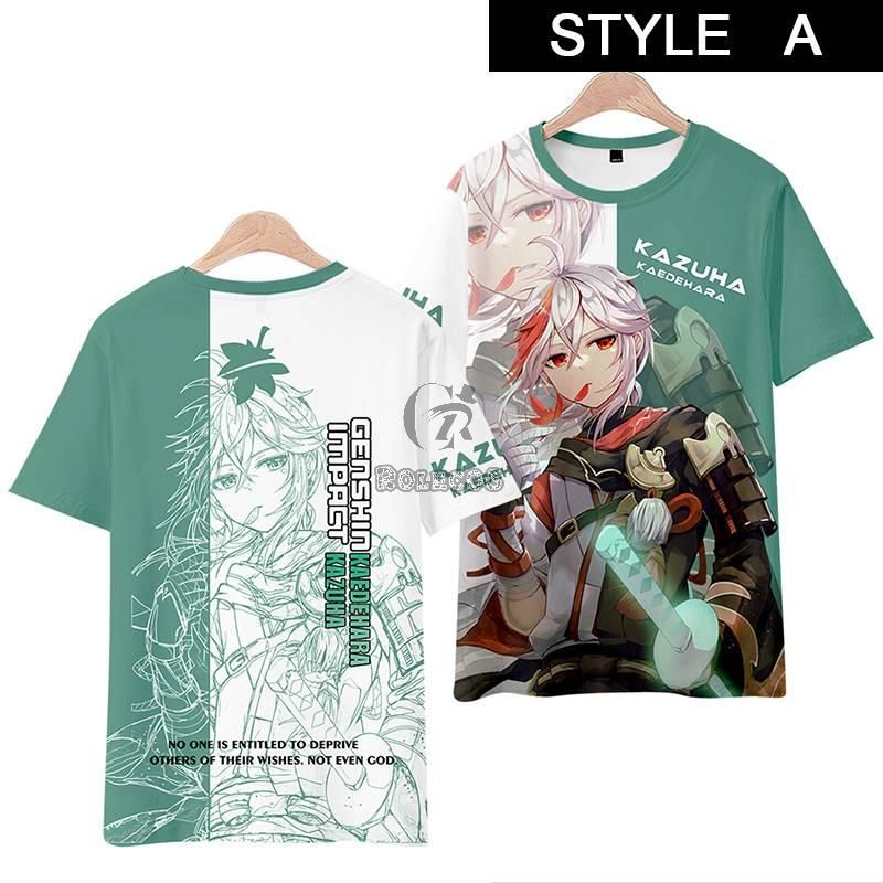 Genshin Impact Kazuha T-shirt Cosplay Costume