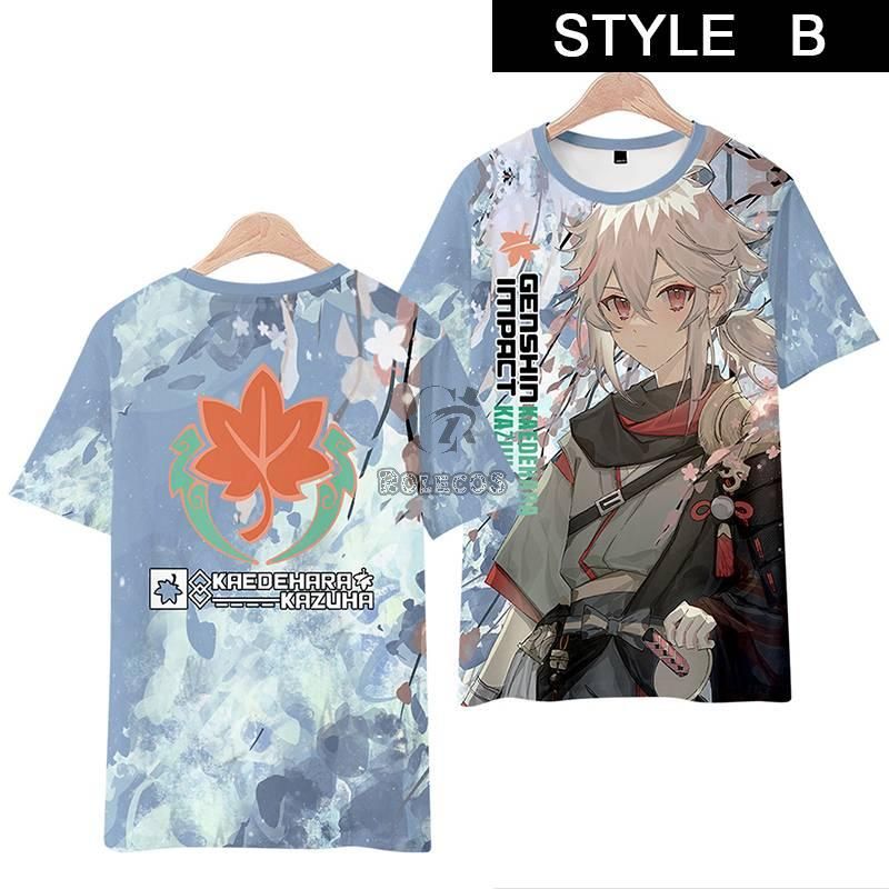 Genshin Impact Kazuha T-shirt Cosplay Costume