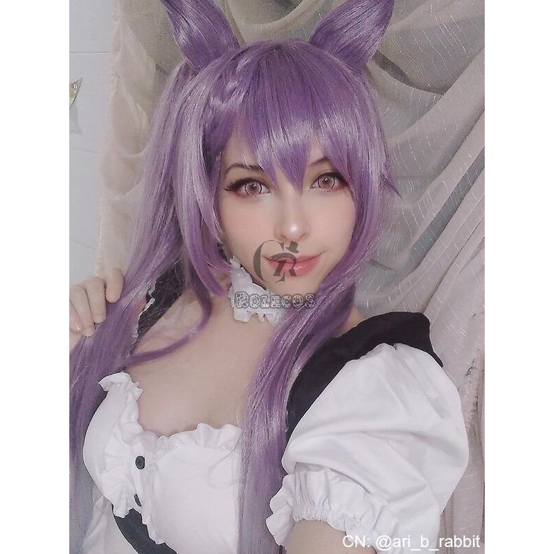 Game Genshin Impact Keqing Mixed Purple Ponytail Cosplay Wigs