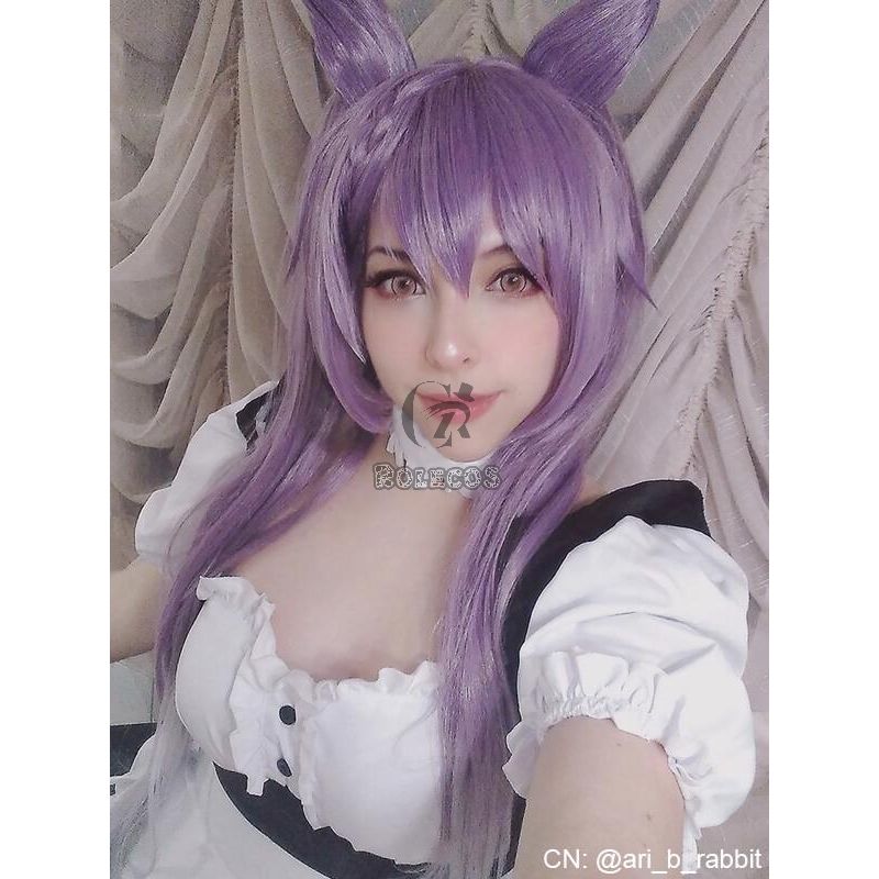 Game Genshin Impact Keqing Mixed Purple Ponytail Cosplay Wigs