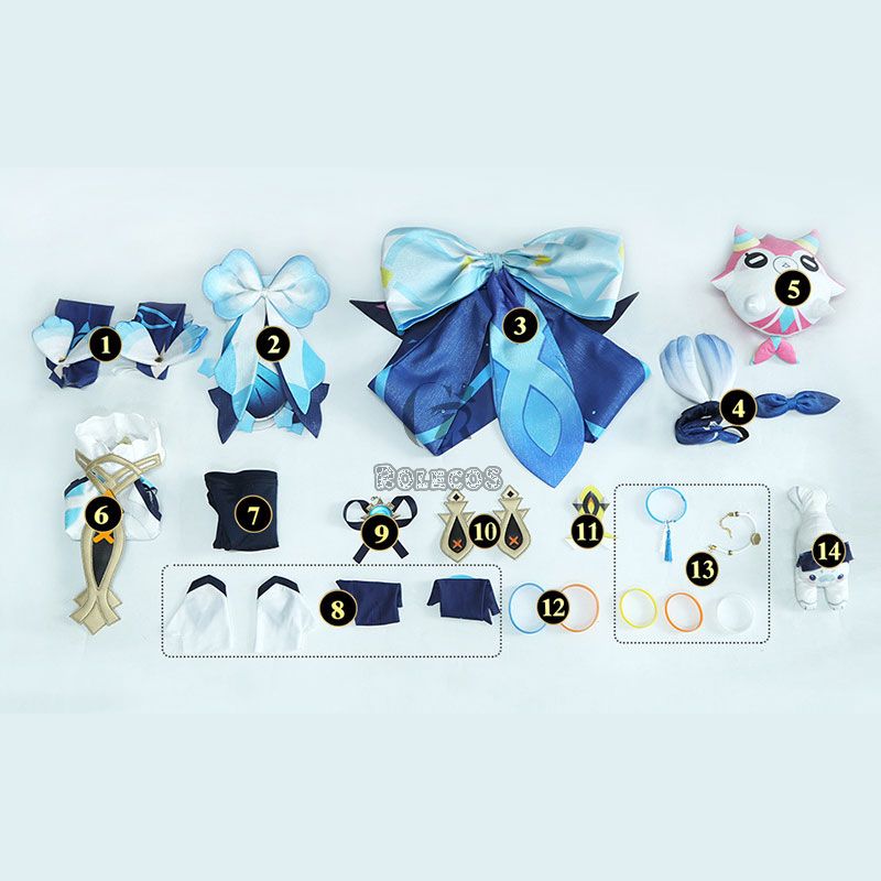 Genshin Impact Mualani Cosplay Costume