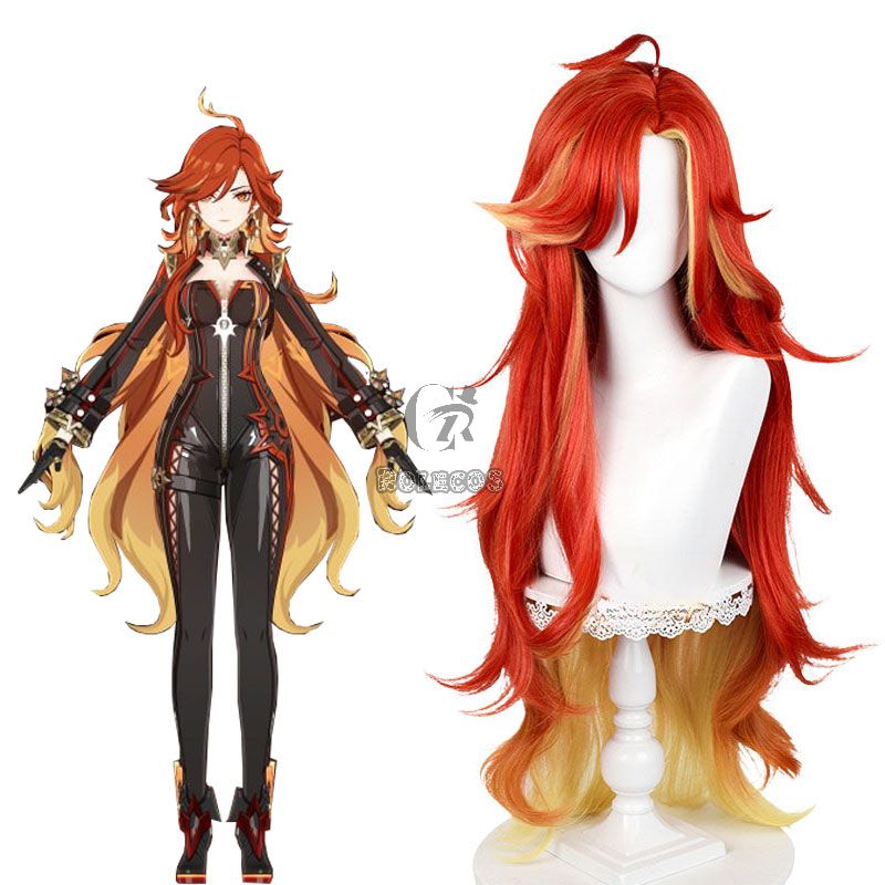 Genshin Impact Mavuika Cosplay Wig