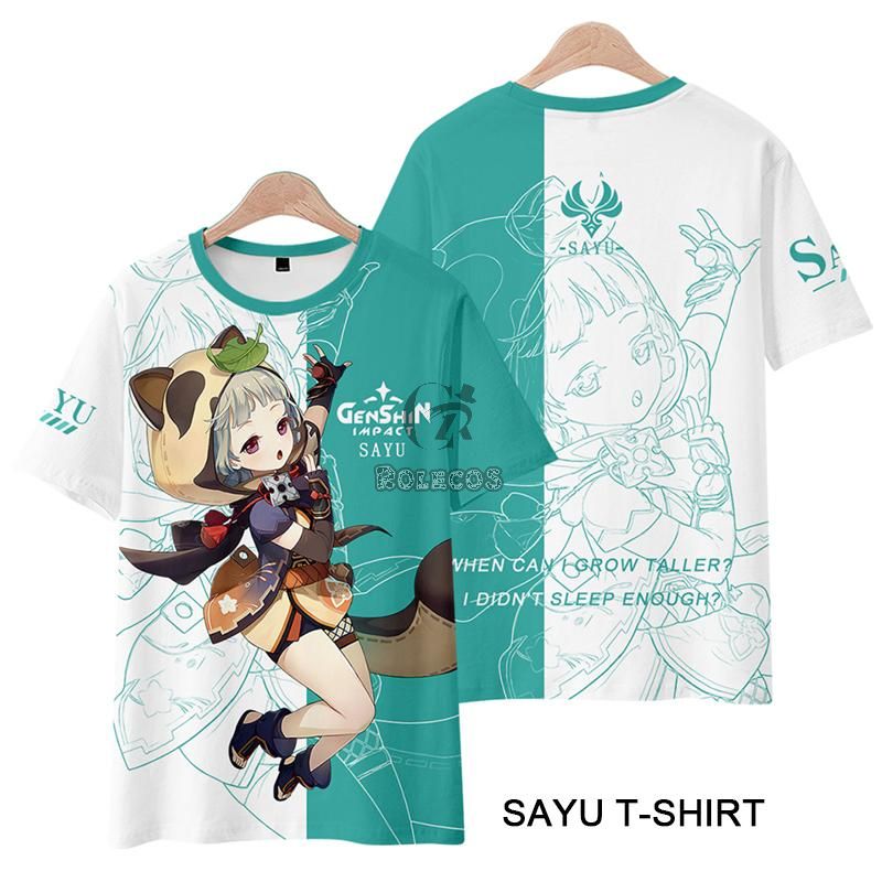 Genshin Impact Sayu T-shirt Cosplay Costume
