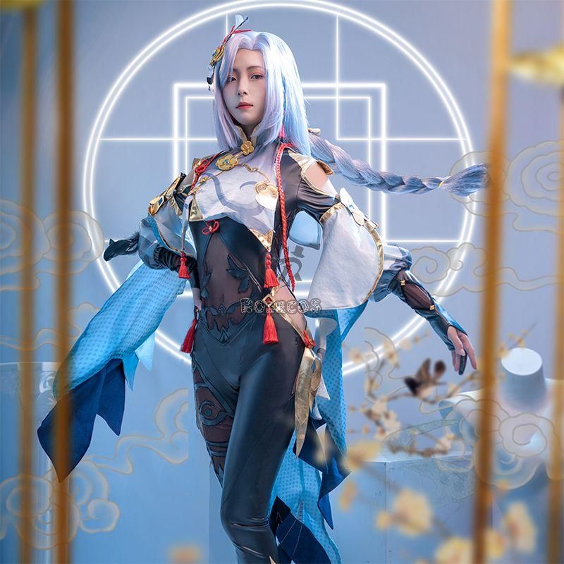 Genshin Impact Shenhe Cosplay Costume