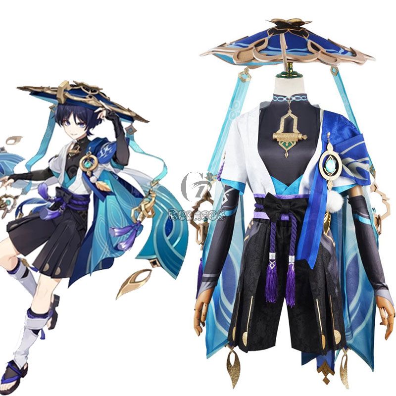 Genshin Impact Wanderer Scaramouche Cosplay Costume 