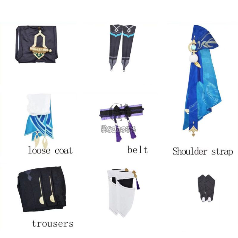 Genshin Impact Wanderer Scaramouche Cosplay Costume 