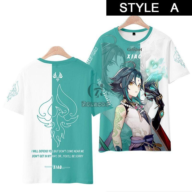 Genshin Impact Xiao T-shirt Cosplay Costume