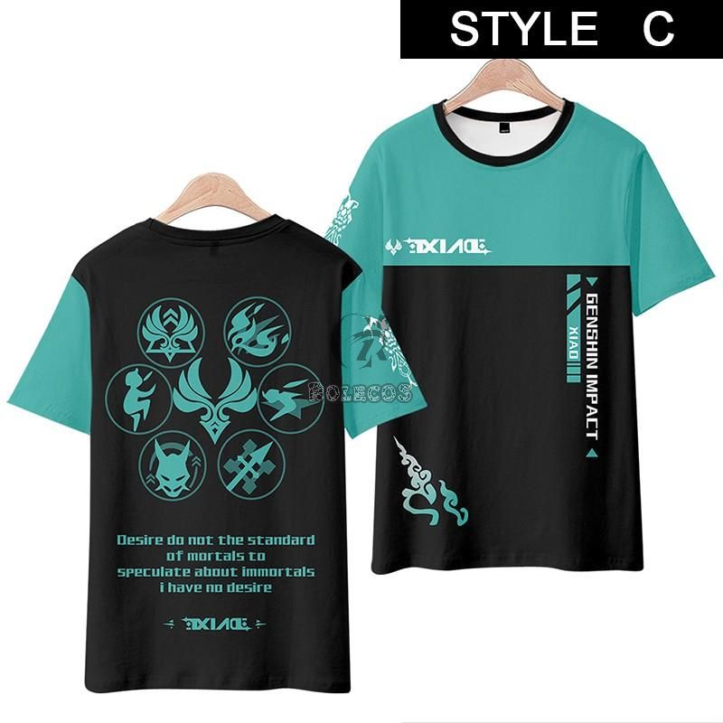 Genshin Impact Xiao T-shirt Cosplay Costume