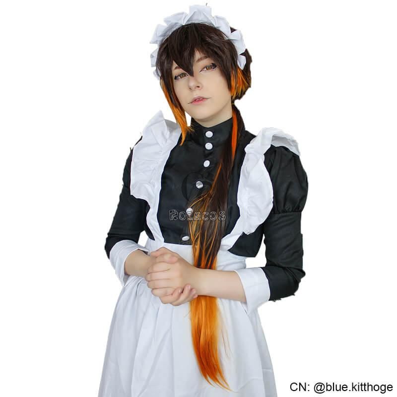 Game Genshin Impact Zhongli Brown Gradient Long Cosplay Wigs