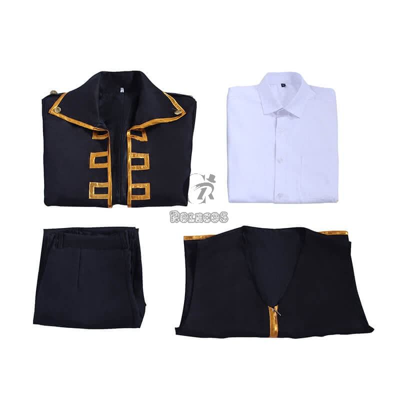 Gintama Toushirou HijikataSougo Okita  Uniform Black Cosplay Costumes