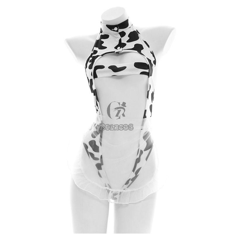Girl Hollow Cow Sexy Uniform Underwear Cosplay Costume