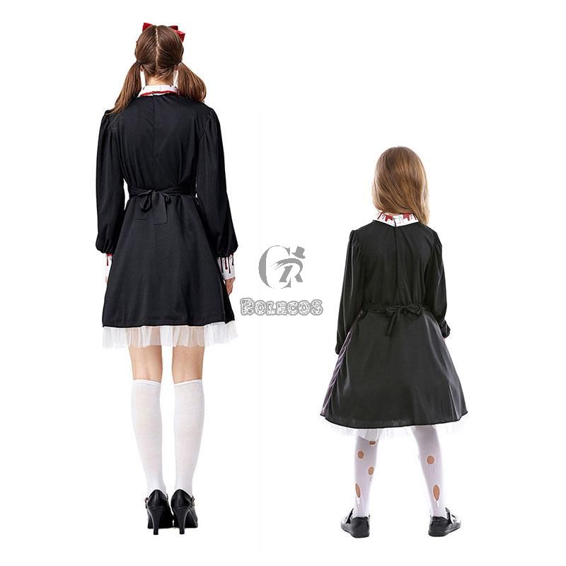 Halloween Children Horror Ceramic Doll Cosplay Costume