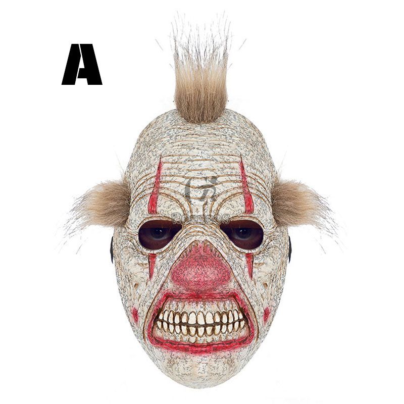 Halloween Mask Clown Hood Smile Mask Cos Props