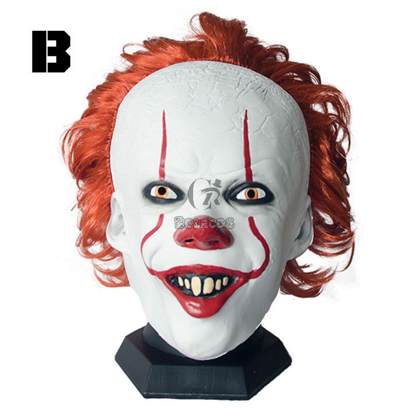 Halloween Mask Clown Hood Smile Mask Cos Props
