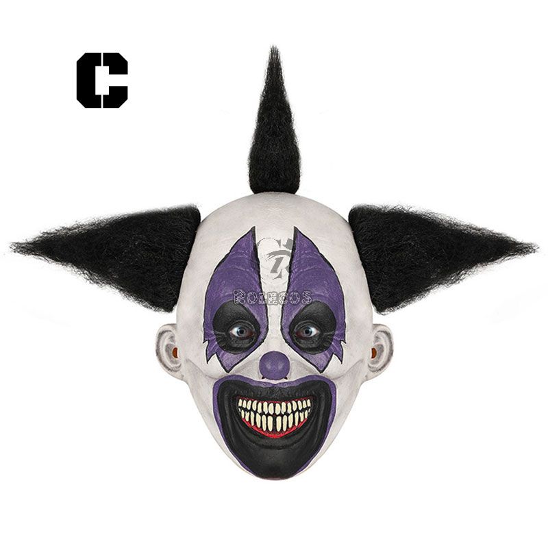 Halloween Mask Clown Hood Smile Mask Cos Props