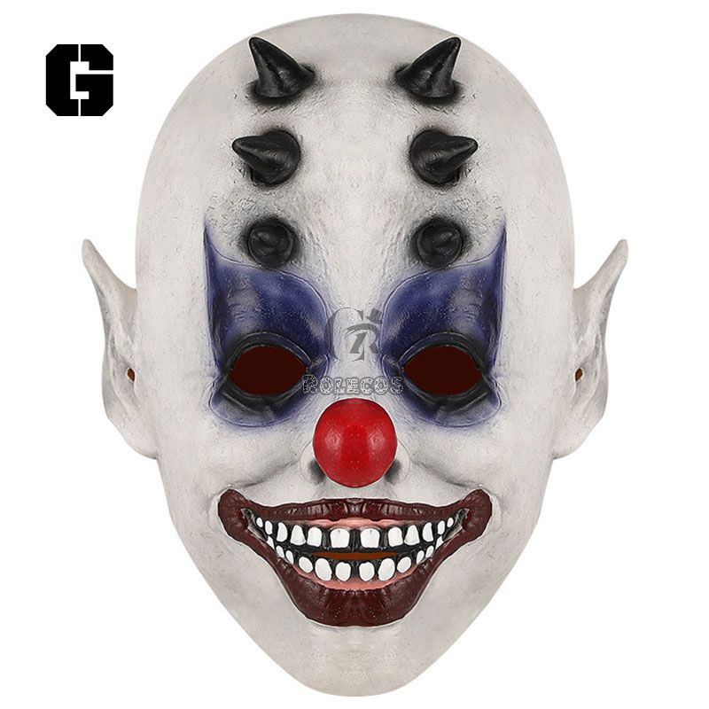 Halloween Mask Clown Hood Smile Mask Cos Props