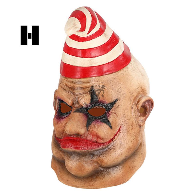 Halloween Mask Clown Hood Smile Mask Cos Props