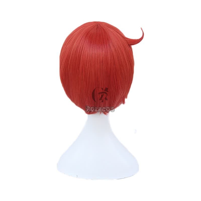 Hataraku Saibou AE3803  Red Blood Cell Short Orange Cosplay Wigs