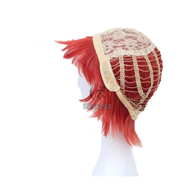 Hataraku Saibou AE3803  Red Blood Cell Short Orange Cosplay Wigs