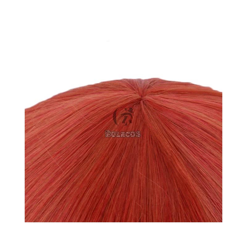 Hataraku Saibou AE3803  Red Blood Cell Short Orange Cosplay Wigs