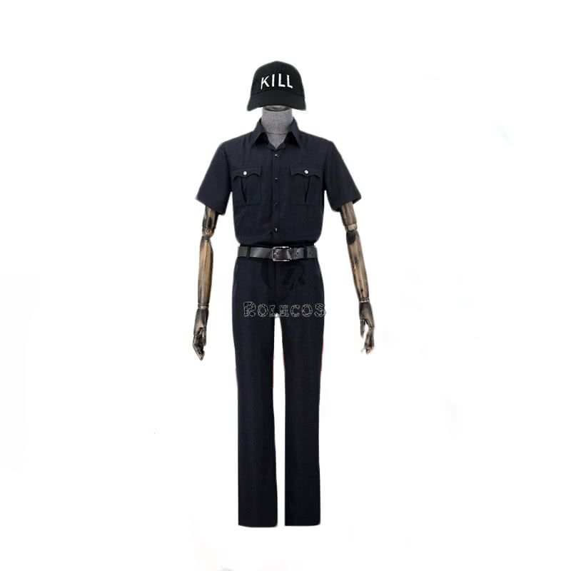 Hataraku Saibou Cells At Work Neutrophil Black Uniform Cosplay Costume