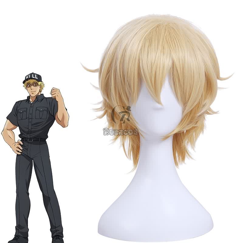 Hataraku Saibou Cells At Work Neutrophil Short Blond Cosplay Wigs