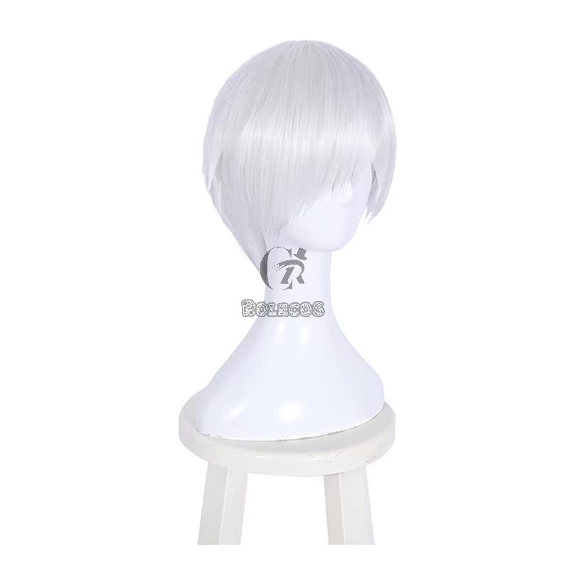 Hataraku Saibou Cells At Work White Blood Cell U-1146 Short W hite Cosplay Wigs