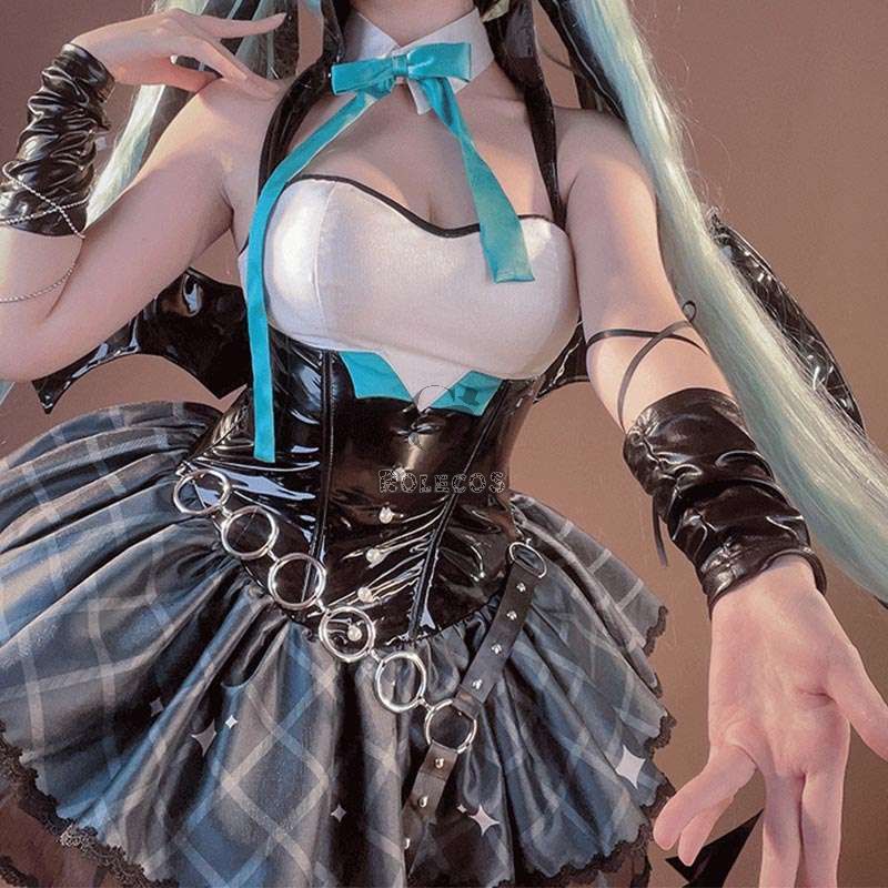 Hatsune Miku × Rascal the Raccoon Devil Halloween Cosplay Costume